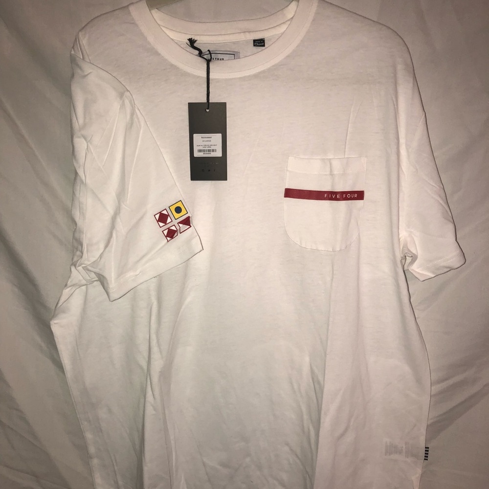 White T-shirt with Pocket Brand New